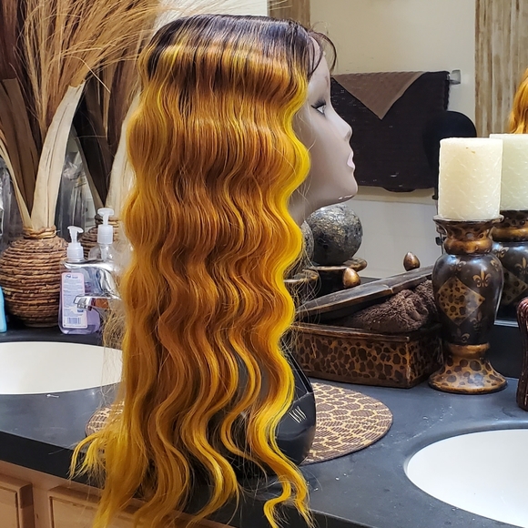 Banana Mango Pre Plucked Synthetic Lace Front - Picture 2 of 7